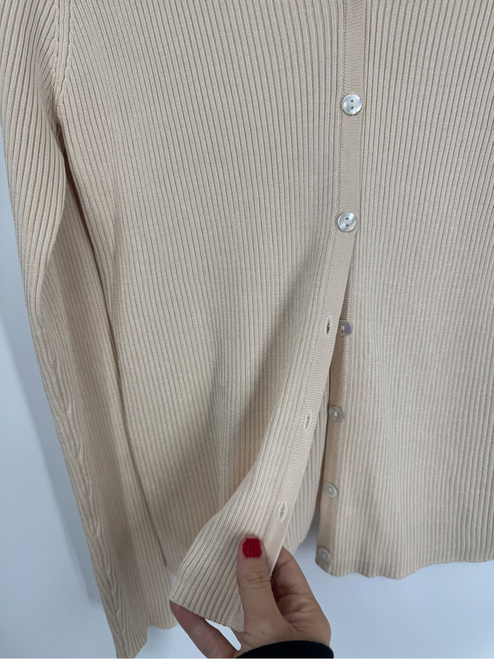 Pendleton Ribbed Silk Cardigan Sweater Size Small - Picture 4 of 10
